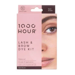 1000 Hour Eyelash & Brow Dark Brown Dye Kit