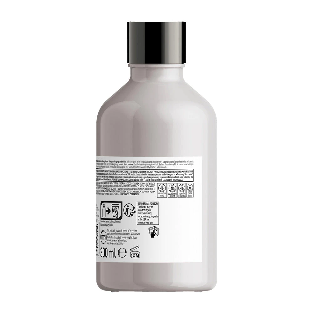 L'Oreal Professionnel Serie Expert Silver Shampoo 300ml 4 L'Oreal Professionnel Serie Expert Silver Shampoo 300ml - Image 2