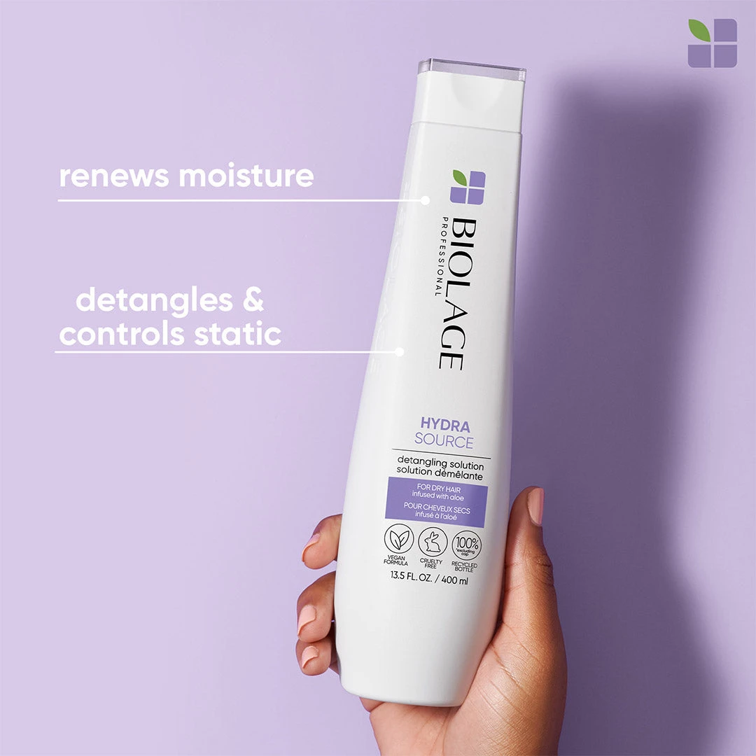 Biolage HydraSource Detangling Solution 400ml 4 Biolage HydraSource Detangling Solution 400ml - Image 2