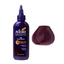 Adore Plus Semi Permanent Hair Color 344 Plum Brown 100ml