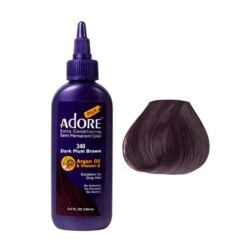 Adore Plus Semi Permanent Hair Color 348 Dark Plum Brown 100ml
