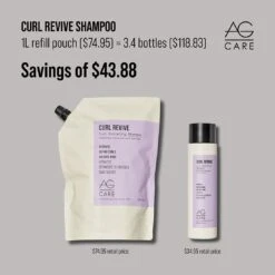 AG Care Curl Revive Curl Hydrating Shampoo 1L -Goldwell Shop Curl Revive 383321