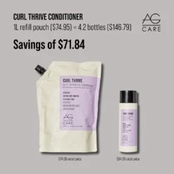 AG Care Curl Thrive Curl Hydrating Conditioner 1L -Goldwell Shop Curl Thrive 857046