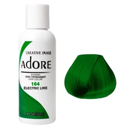 Adore Semi Permanent Hair Colour Electric Lime 164 118ml 3 Adore Semi Permanent Hair Colour Electric Lime 164 118ml