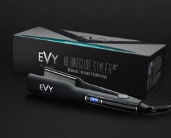 EVY Professional IQ-OneGlide 1.5" Hair Straightener 9 EVY Professional IQ-OneGlide 1.5" Hair Straightener -Goldwell Shop EvyProfessionalIQ OneGlide1.5 HairStraightenerBox 342532