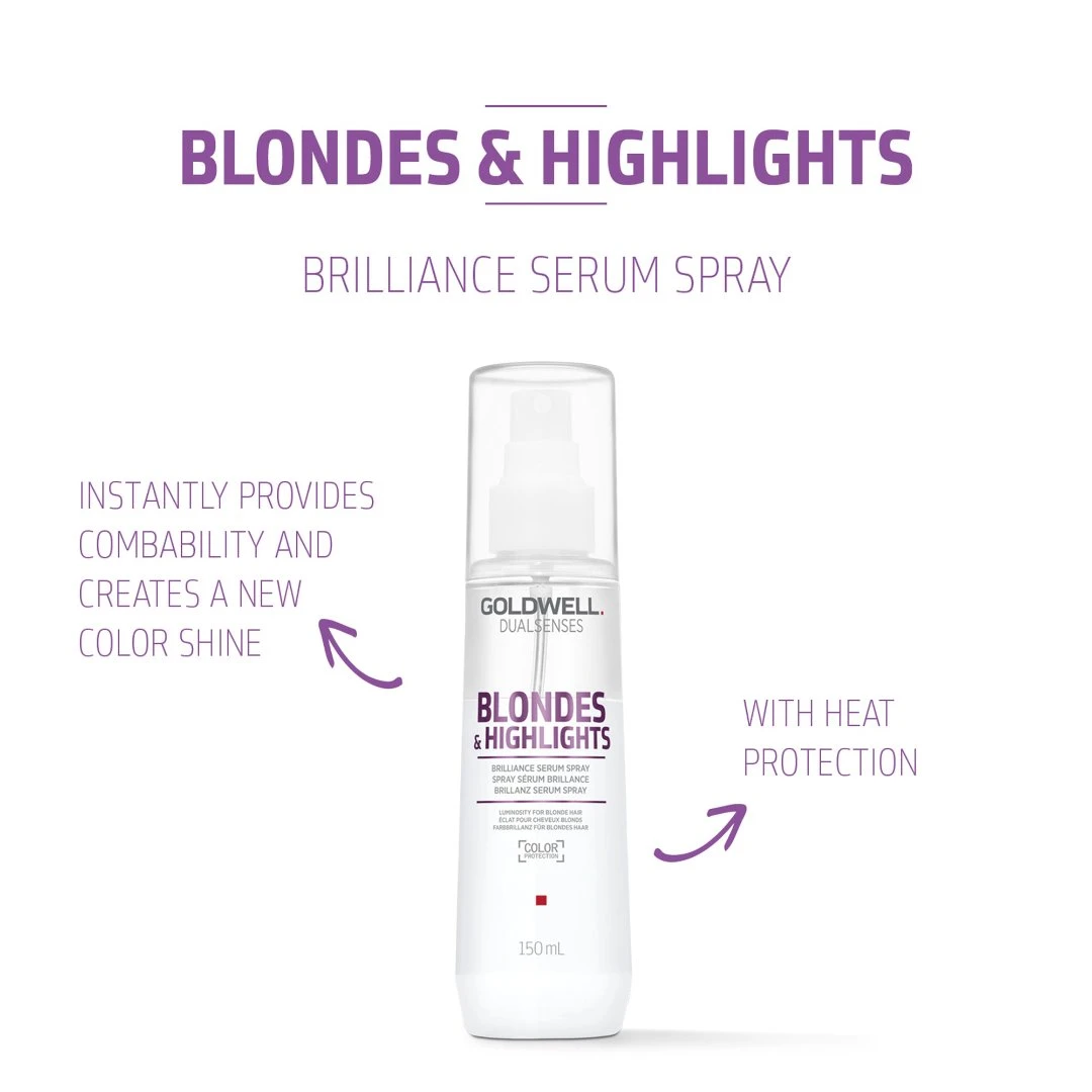 Goldwell Dualsenses Blonde Brilliance Serum Spray 150ml 4 Goldwell Dualsenses Blonde Brilliance Serum Spray 150ml - Image 2
