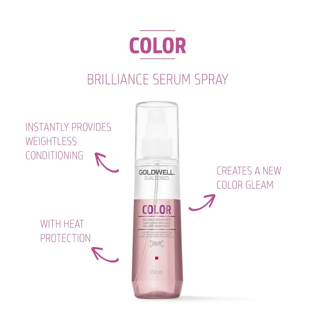 Goldwell Dualsenses Color Brilliance Serum Spray 150ml 4 Goldwell Dualsenses Color Brilliance Serum Spray 150ml - Image 2