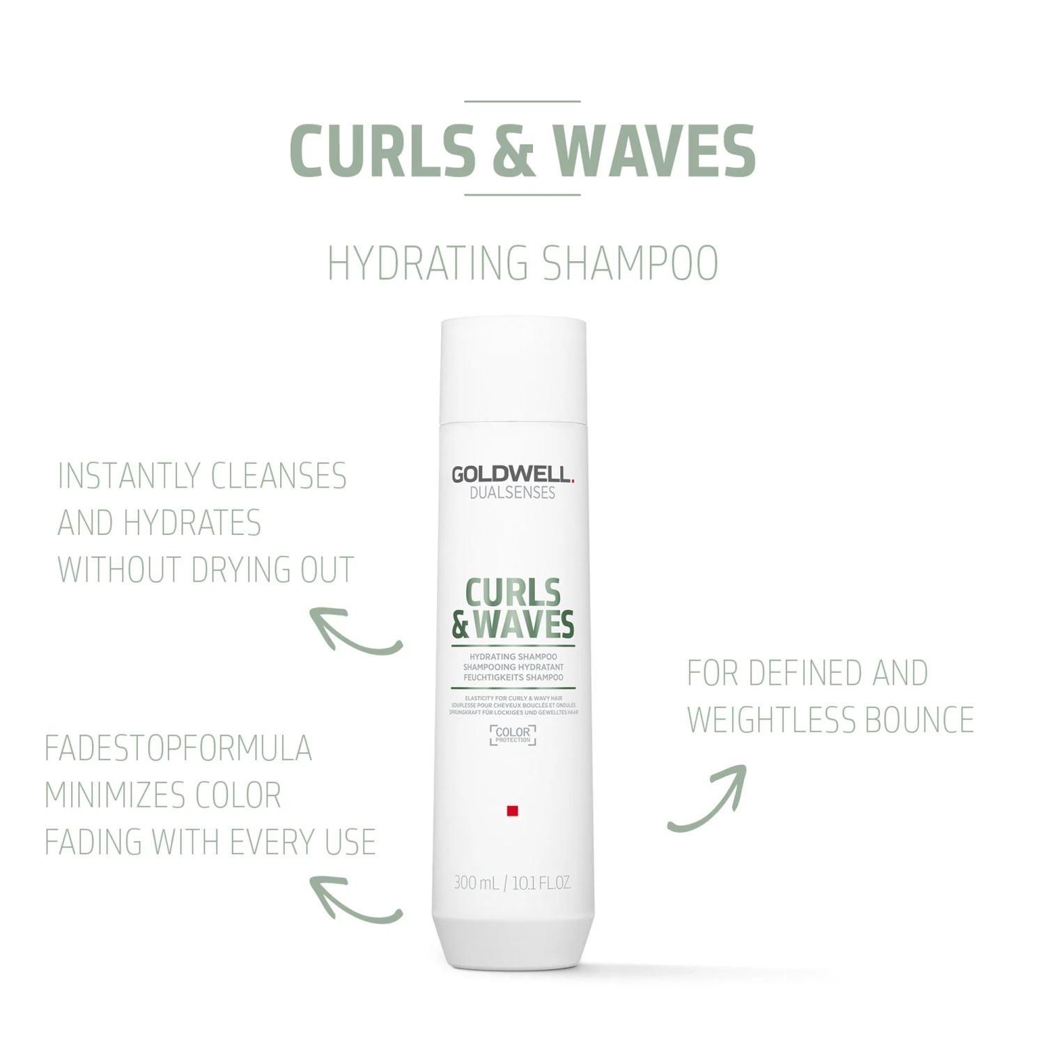 Goldwell Dualsenses Curls & Waves Shampoo 300ml 4 Goldwell Dualsenses Curls & Waves Shampoo 300ml - Image 2