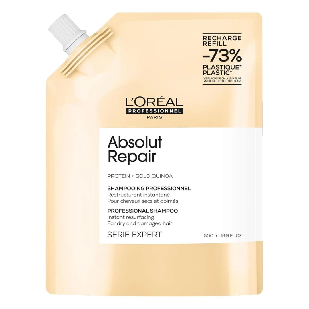 L'Oreal Professionnel Serie Expert Absolut Repair Shampoo Refill Pouch 500ml 3 L'Oreal Professionnel Serie Expert Absolut Repair Shampoo Refill Pouch 500ml