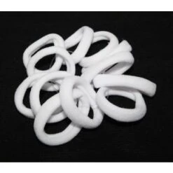 Where On Earth Mini Soft Hair Ties White
