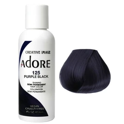 Adore Semi Permanent Hair Colour Purple Black 125 118ml 3 Adore Semi Permanent Hair Colour Purple Black 125 118ml