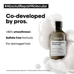 L'Oreal Professionnel Absolut Repair Molecular Shampoo 300ml -Goldwell Shop ShampooWideBenefits