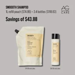 AG Care Smoooth Argan & Coconut Smoothing Shampoo 1L 12 AG Care Smoooth Argan & Coconut Smoothing Shampoo 1L -Goldwell Shop Smooth 701739