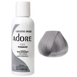 Adore Semi Permanent Hair Colour Titanium 155 118ml 3 Adore Semi Permanent Hair Colour Titanium 155 118ml
