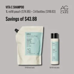 AG Care Vita C Strengthening Shampoo 1L -Goldwell Shop Vita C 694227