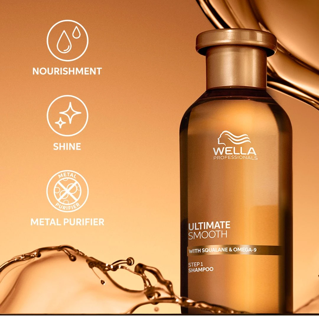 Wella Professionals Ultimate Smooth Shampoo 250ml 5 Wella Professionals Ultimate Smooth Shampoo 250ml - Image 3