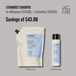 AG Care Xtramoist Moisturizing Shampoo 1L -Goldwell Shop Xtramoist 674856