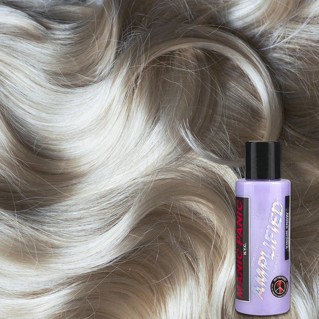 Manic Panic Amplified Semi Permanent Hair Colour Virgin Snow 118ml 3 Manic Panic Amplified Semi Permanent Hair Colour Virgin Snow 118ml