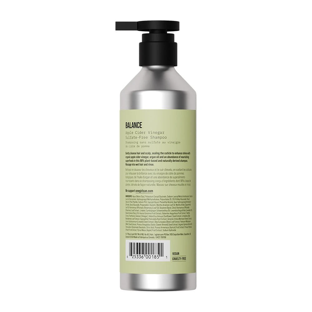AG Care Balance Apple Cider Vinegar Sulfate-Free Shampoo 355ml 5 AG Care Balance Apple Cider Vinegar Sulfate-Free Shampoo 355ml - Image 3