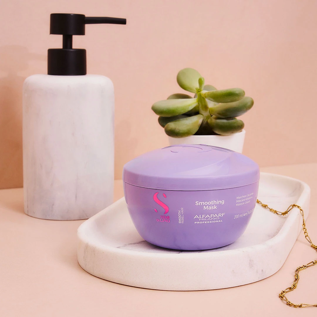 Alfaparf Milano Semi Di Lino Smooth Smoothing Mask 200ml 4 Alfaparf Milano Semi Di Lino Smooth Smoothing Mask 200ml - Image 2