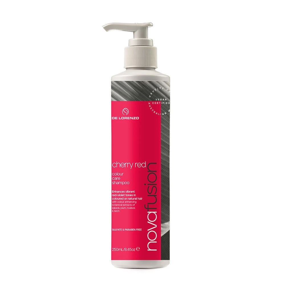 De Lorenzo Novafusion Colour Care Shampoo Cherry Red 250ml 3 De Lorenzo Novafusion Colour Care Shampoo Cherry Red 250ml