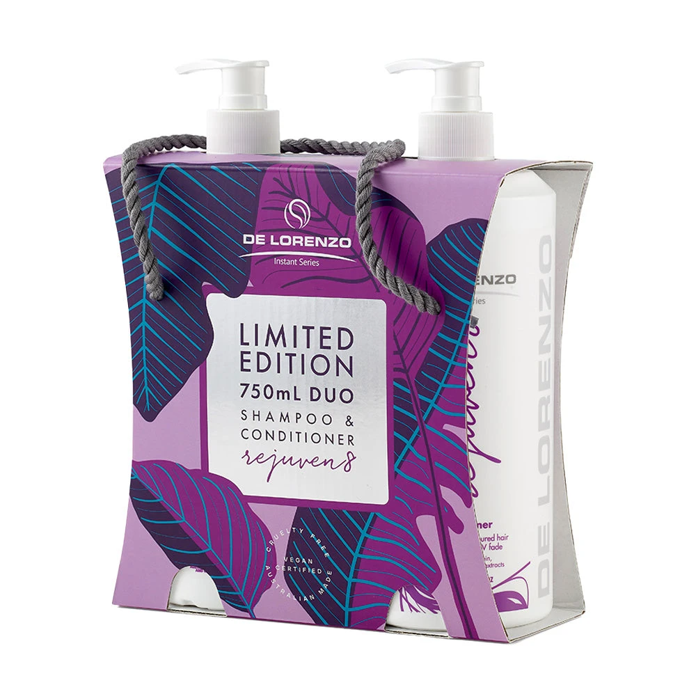 De Lorenzo Instant Rejuven8 Shampoo & Conditioner 750ml Duo Pack 3 De Lorenzo Instant Rejuven8 Shampoo & Conditioner 750ml Duo Pack