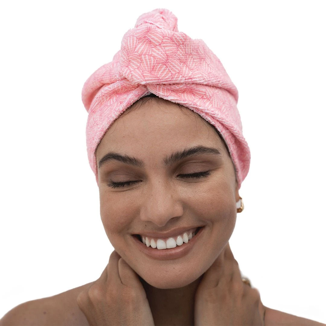Louvelle Hair Riva Towel Wrap In Sweet Shells 3 Louvelle Hair Riva Towel Wrap In Sweet Shells