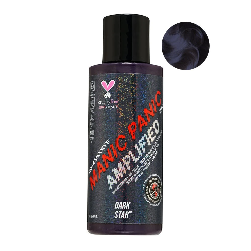Manic Panic Amplified Semi Permanent Hair Colour Dark Star 118ml 4 Manic Panic Amplified Semi Permanent Hair Colour Dark Star 118ml - Image 2
