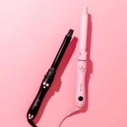 Mermade Hair Spin Curler 25mm Pink -Goldwell Shop mermade hair spin hair curler pink 25mm styled 295689