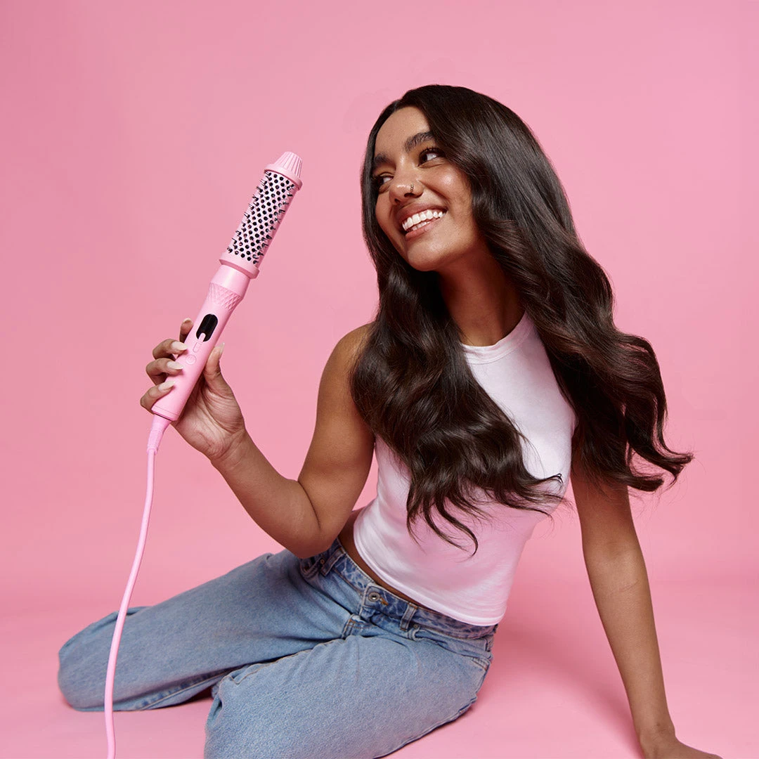 Mermade Hair Infrared Thermal Brush Pink 5 Mermade Hair Infrared Thermal Brush Pink - Image 3