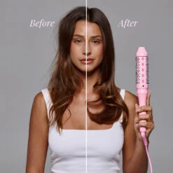 Mermade Hair Infrared Thermal Brush Pink 11 Mermade Hair Infrared Thermal Brush Pink -Goldwell Shop mermade thermal brush before and after