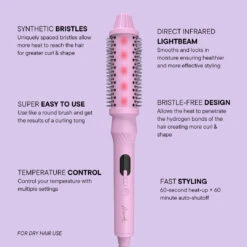 Mermade Hair Infrared Thermal Brush Pink 8 Mermade Hair Infrared Thermal Brush Pink -Goldwell Shop mermade thermal brush infographic