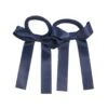 Where On Earth Satin Pony Bow Navy Blue