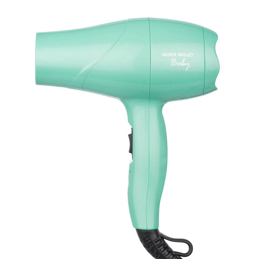 Silver Bullet Baby Travel Dual Voltage Hair Dryer Aqua 3 Silver Bullet Baby Travel Dual Voltage Hair Dryer Aqua