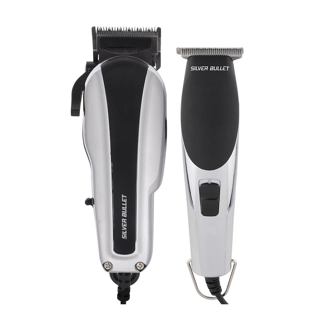 Silver Bullet Dynamic Duo Hair Trimmer And Clipper Set 3 Silver Bullet Dynamic Duo Hair Trimmer And Clipper Set