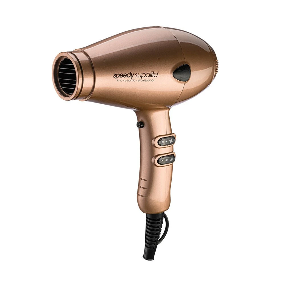 Speedy Supalite Ionic & Ceramic Hairdryer With Diffuser Gold 4 Speedy Supalite Ionic & Ceramic Hairdryer With Diffuser Gold - Image 2