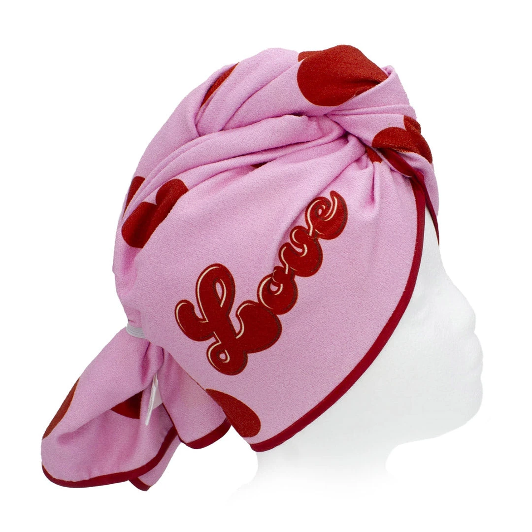 Ugly Swan Unicorn Microfibre Hair Towel Lots Of Love 4 Ugly Swan Unicorn Microfibre Hair Towel Lots Of Love - Image 2