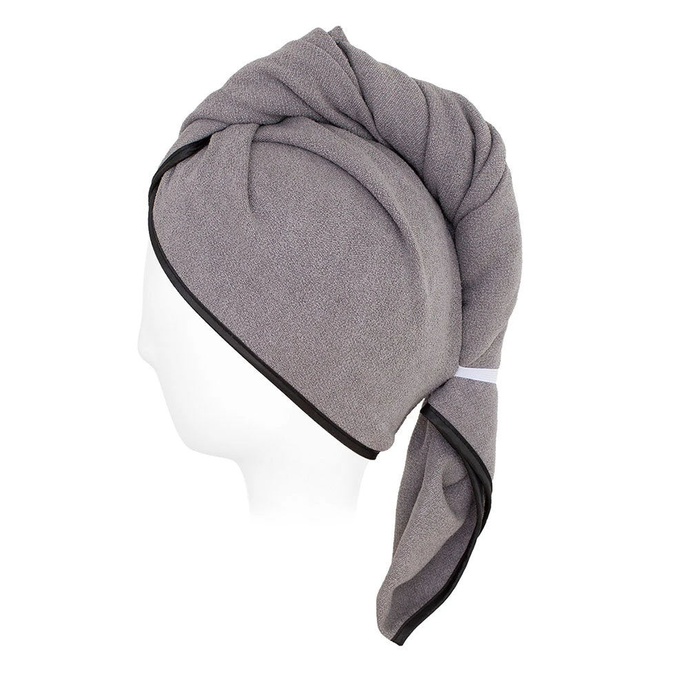 Ugly Swan Unicorn Microfibre Hair Towel Charcoal 4 Ugly Swan Unicorn Microfibre Hair Towel Charcoal - Image 2