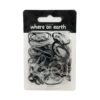 Where On Earth Elastic Hair Ties Black & Clear -Goldwell Shop where on earth elastic hair ties black white 381194