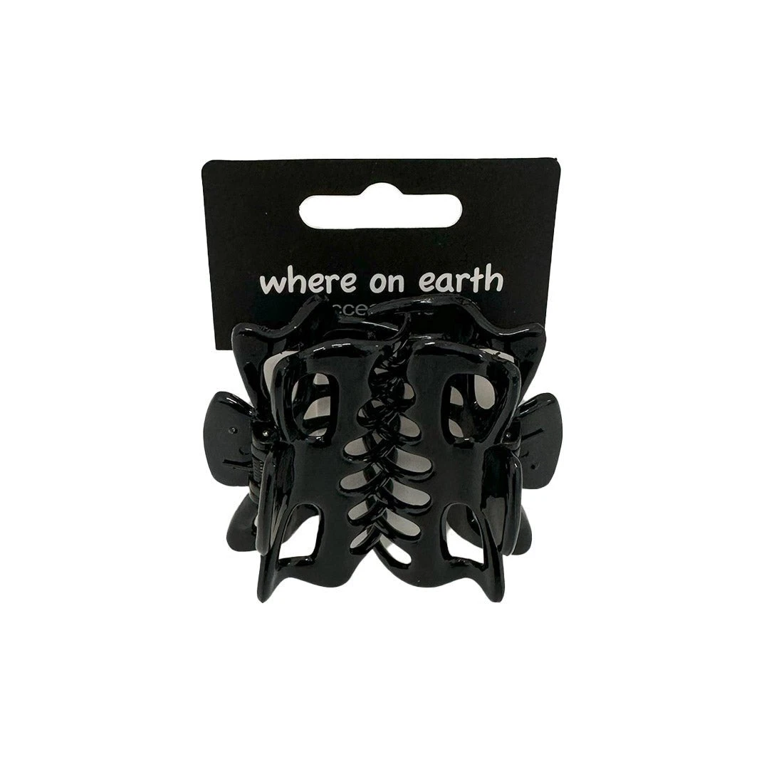 Where On Earth Lady Jayne Claw Clips Black 6cm 3 Where On Earth Lady Jayne Claw Clips Black 6cm