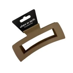 Where On Earth Melrose Rectangular Claw Clip Nude